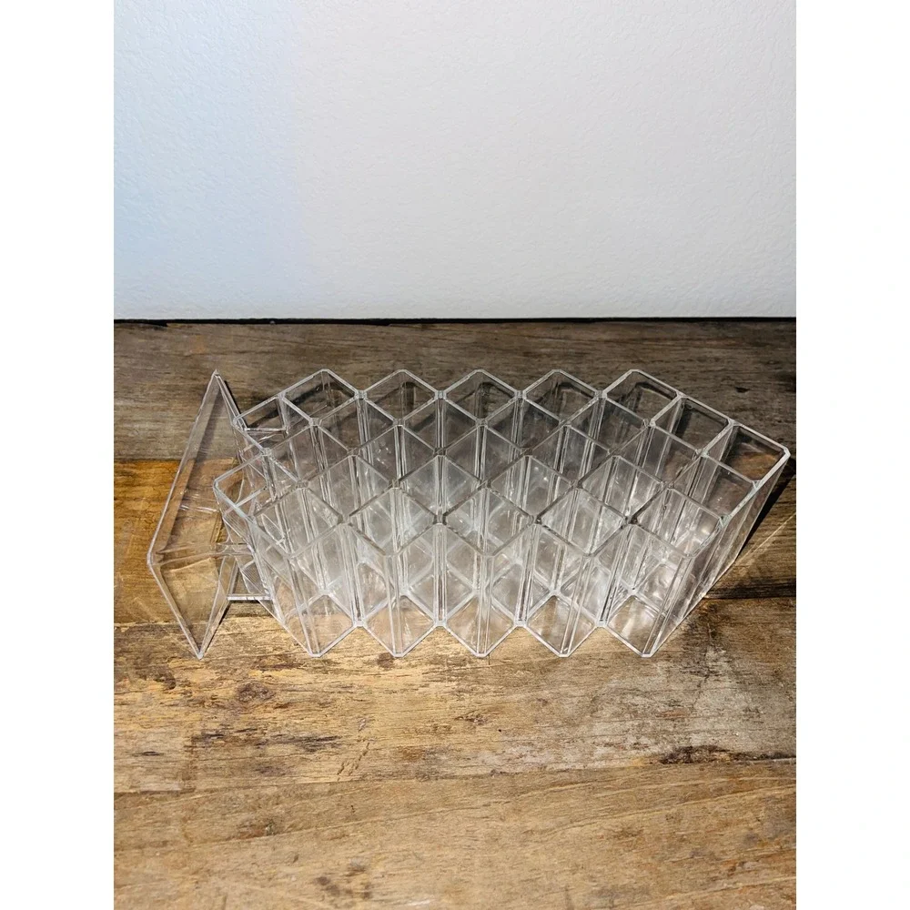 Alegory Home Acrylic Lipstick Tower 28-Slot Clear Organizer